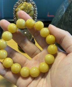 Vòng Cẩm Thạch Hoàng Phỉ 14 mm – 11 000 Bovis | Kích Tài – Tăng Uy